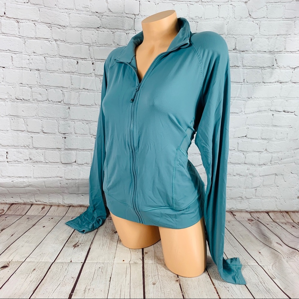 VS Victoria Sport Full Zip Track Jacket In Aqua - Picture 3 of 8